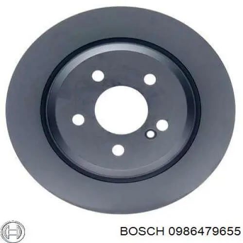 0 986 479 655 Bosch disco de freno trasero