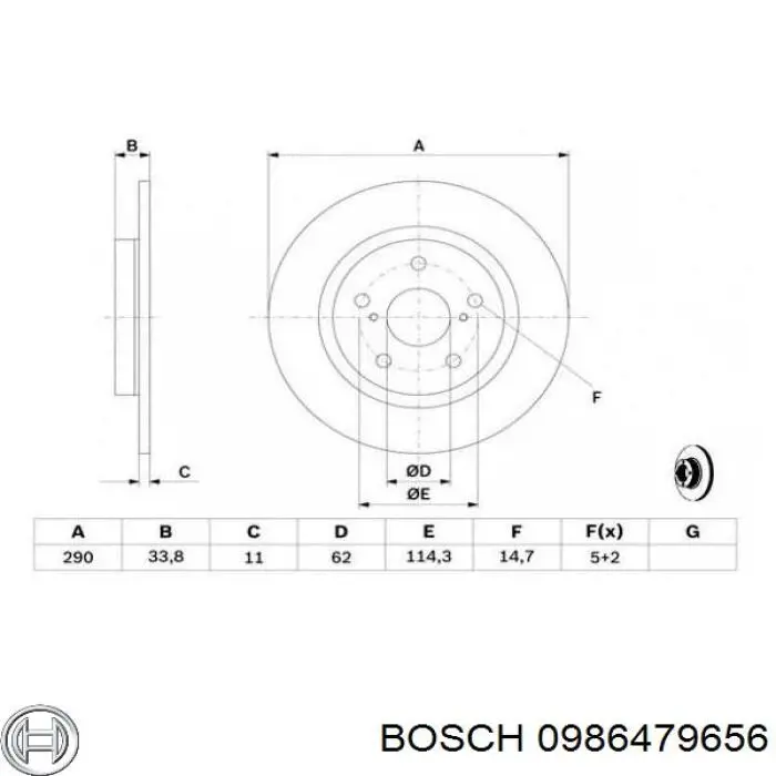 Disco de freno trasero DP240C Japan Parts