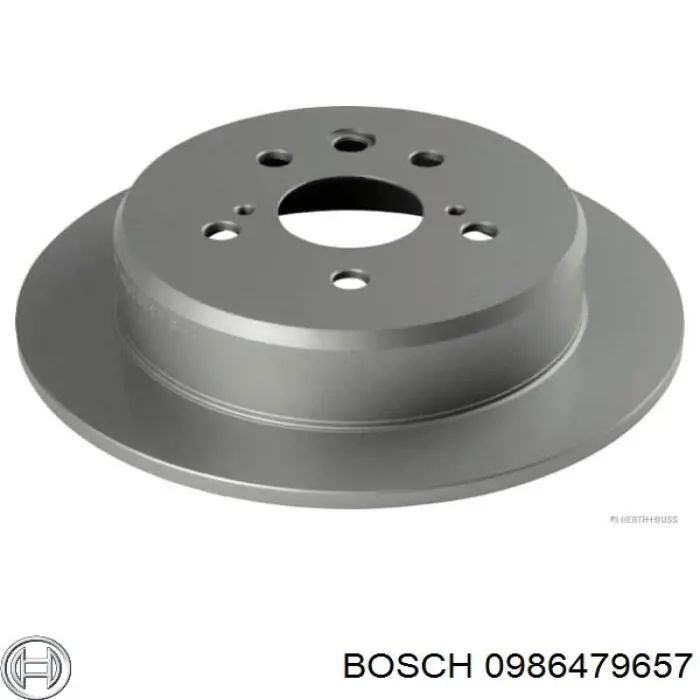 0 986 479 657 Bosch disco de freno trasero