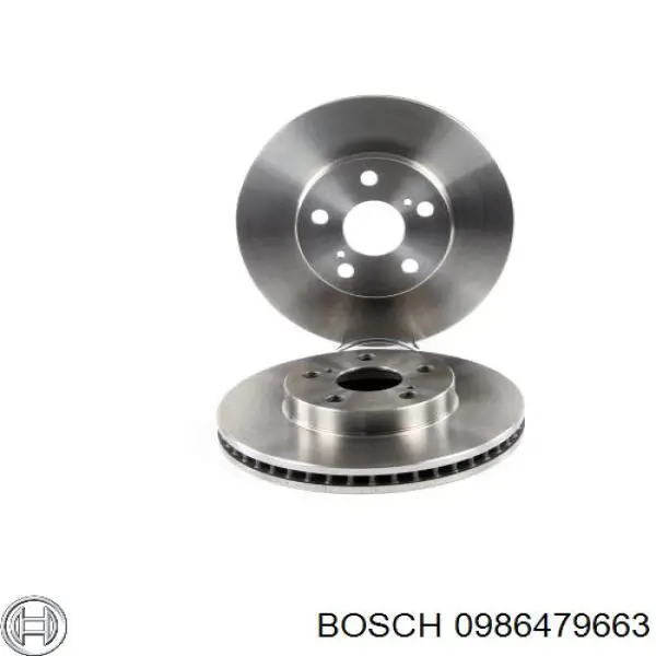 0986479663 Bosch disco de freno delantero