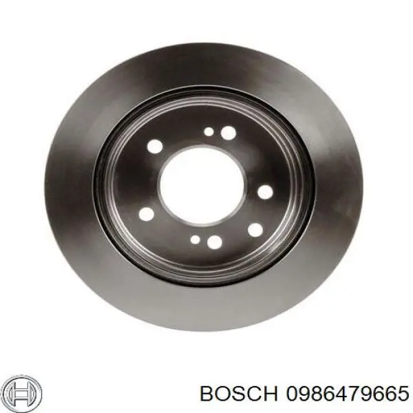 0 986 479 665 Bosch disco de freno trasero