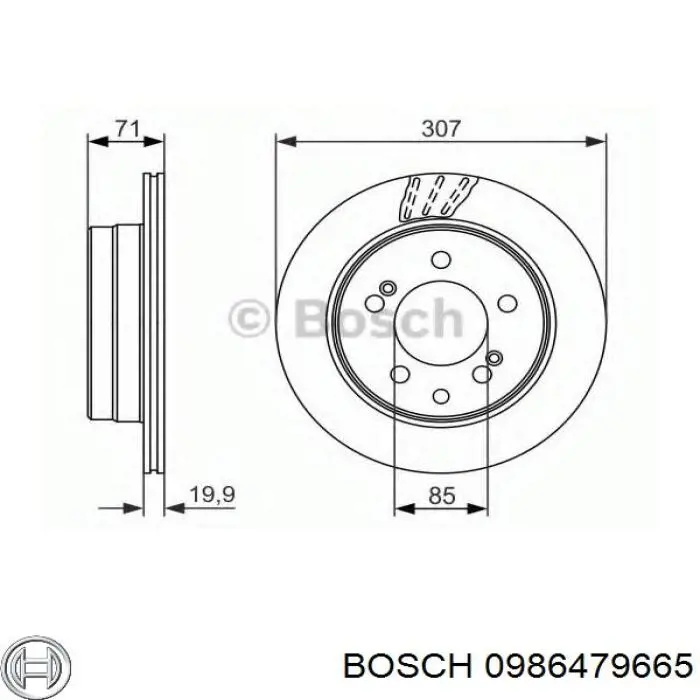 Comprar DPS01C Japan Parts Disco de freno trasero