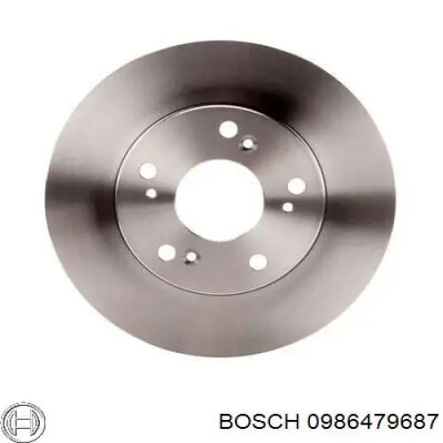 0986479687 Bosch freno de disco delantero