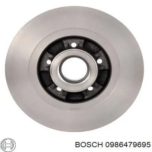 0986479695 Bosch disco de freno trasero