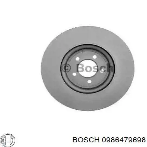 0 986 479 698 Bosch freno de disco delantero