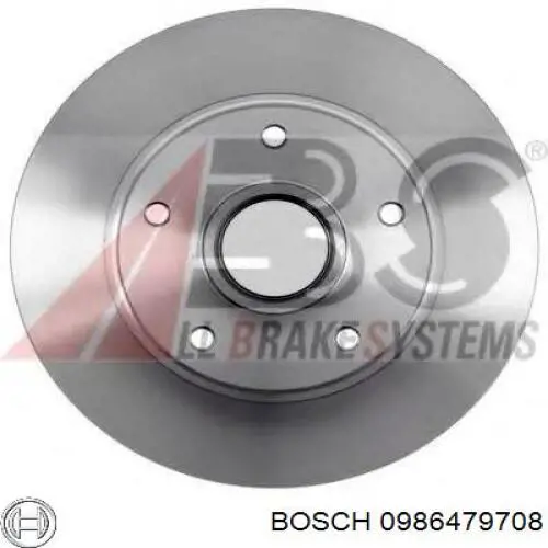 0986479708 Bosch disco de freno trasero