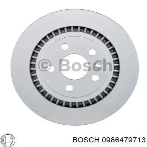 0 986 479 713 Bosch disco de freno trasero