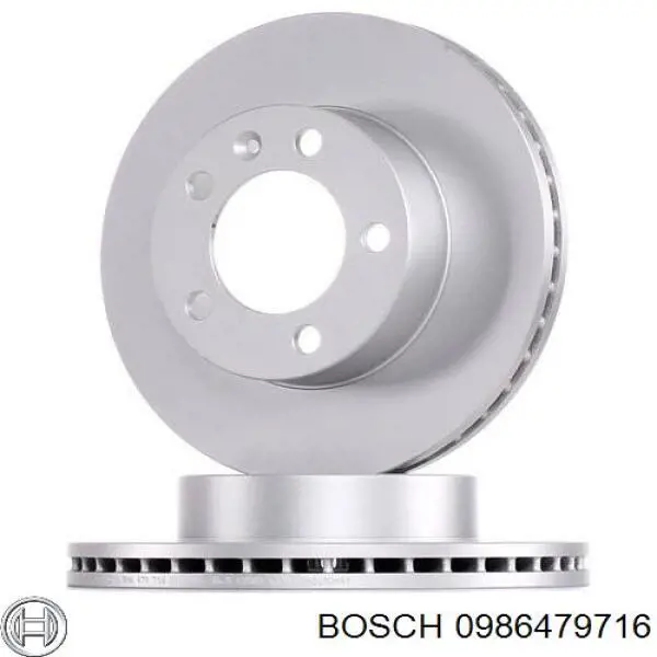 0986479716 Bosch disco de freno delantero