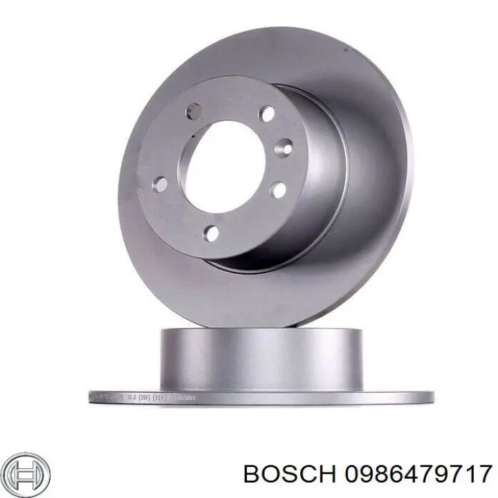 0986479717 Bosch disco de freno trasero