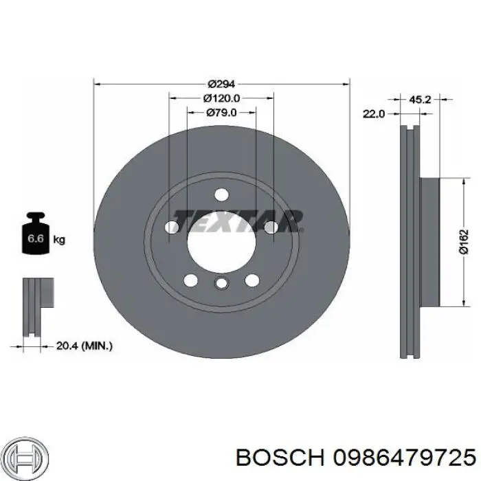Freno de disco delantero MINI COUNTRYMAN R60