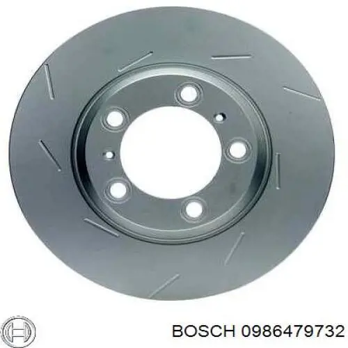 0 986 479 732 Bosch disco de freno trasero