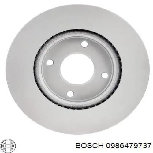 0986479737 Bosch disco de freno delantero