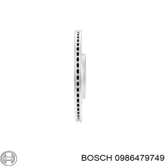 0 986 479 749 Bosch disco de freno trasero