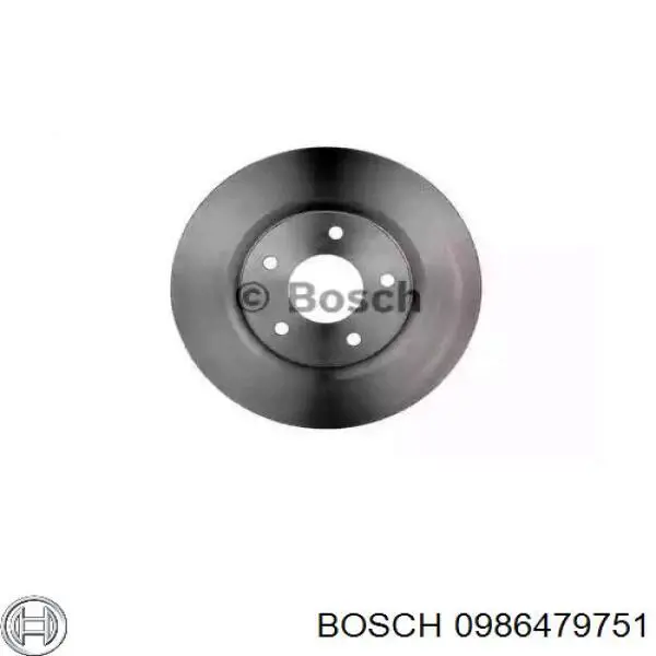0986479751 Bosch disco de freno delantero