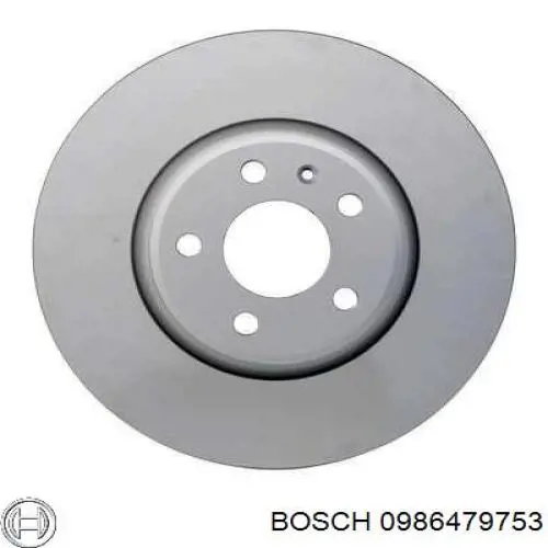 0986479753 Bosch disco de freno delantero