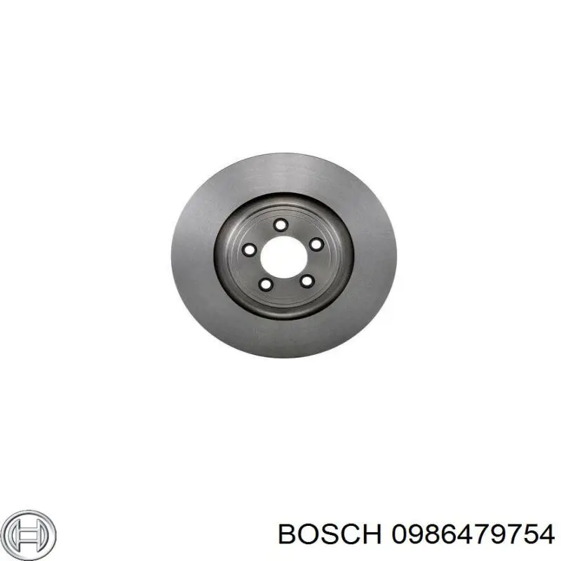 0 986 479 754 Bosch disco de freno delantero