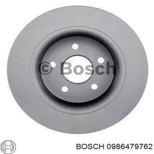 0986479762 Bosch disco de freno trasero
