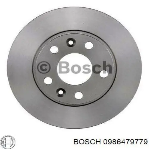 0986479779 Bosch disco de freno delantero