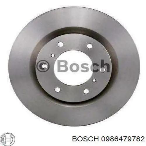 0986479782 Bosch disco de freno delantero