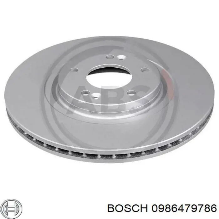Disco de freno 0986479786 Bosch