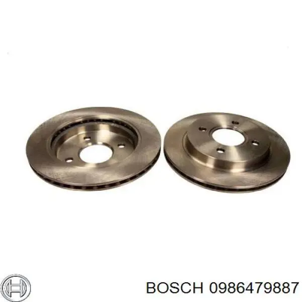 0986479887 Bosch disco de freno trasero