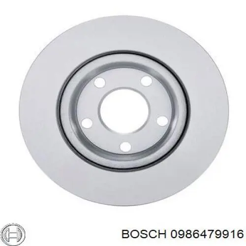 0986479916 Bosch freno de disco delantero