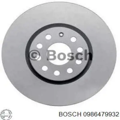 0986479932 Bosch disco de freno delantero