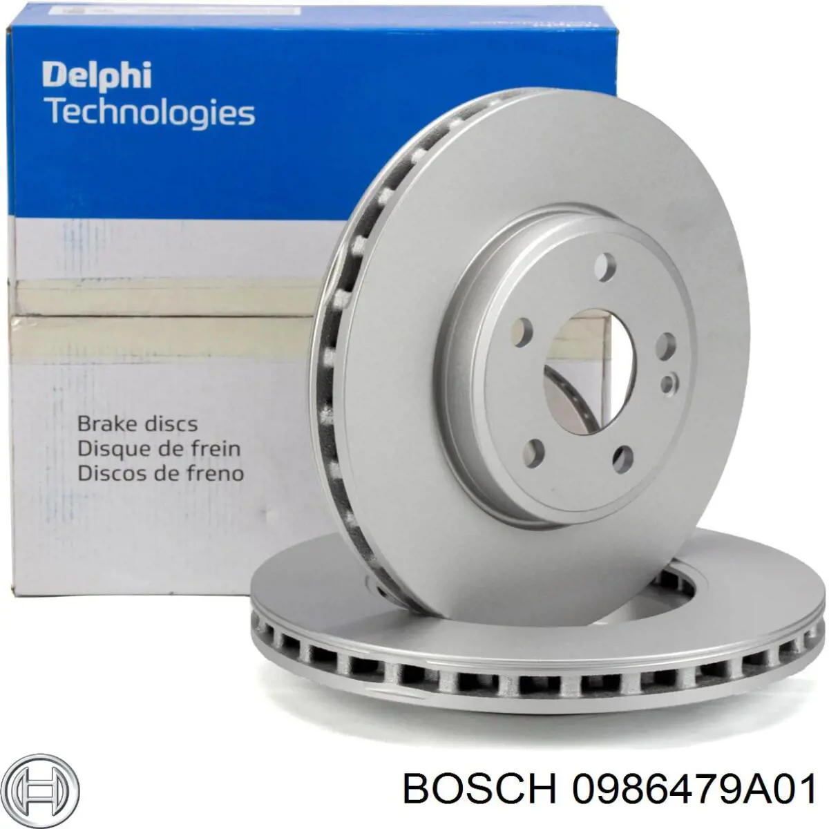 0986479A01 Bosch disco de freno delantero