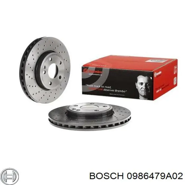 Comprar 0986479A02 Bosch Freno de disco delantero