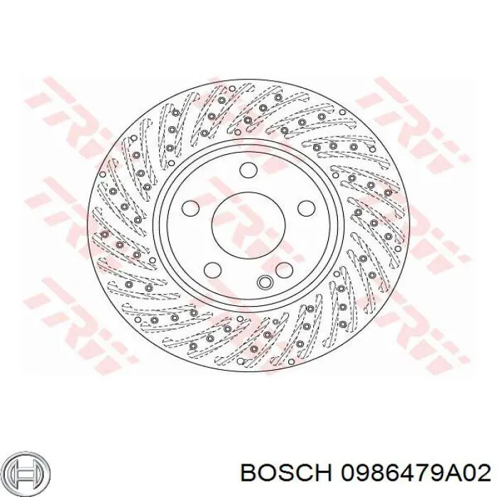 Disco de freno 0986479A02 Bosch