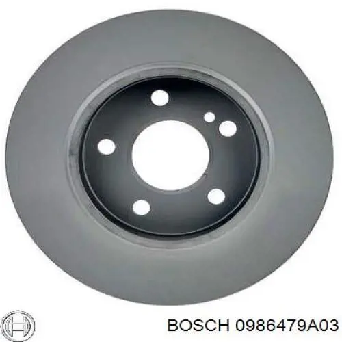 0 986 479 A03 Bosch disco de freno trasero