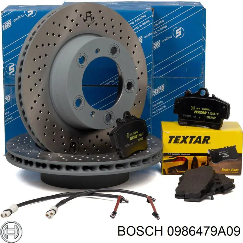 0986479A09 Bosch disco de freno trasero