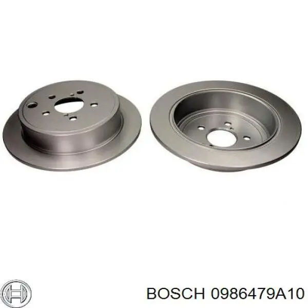 Disco de freno trasero 0986479A10 Bosch