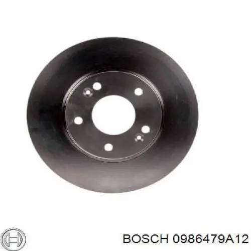 0986479A12 Bosch disco de freno delantero