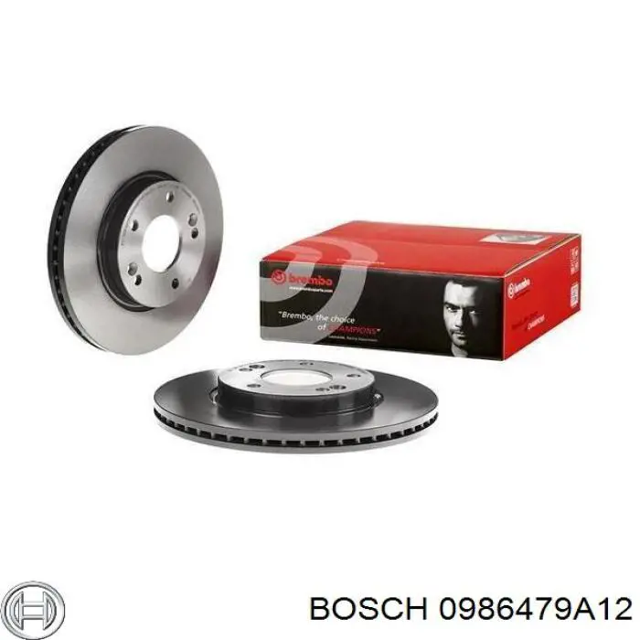 Disco de freno 0986479A12 Bosch