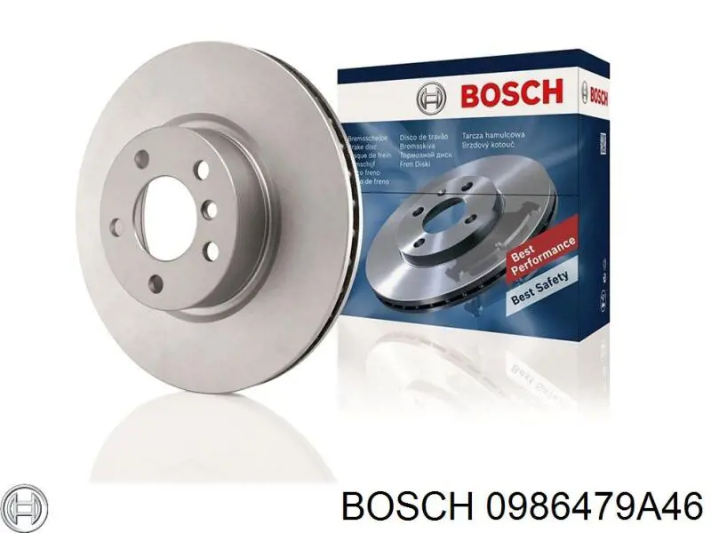 0 986 479 A46 Bosch disco de freno trasero