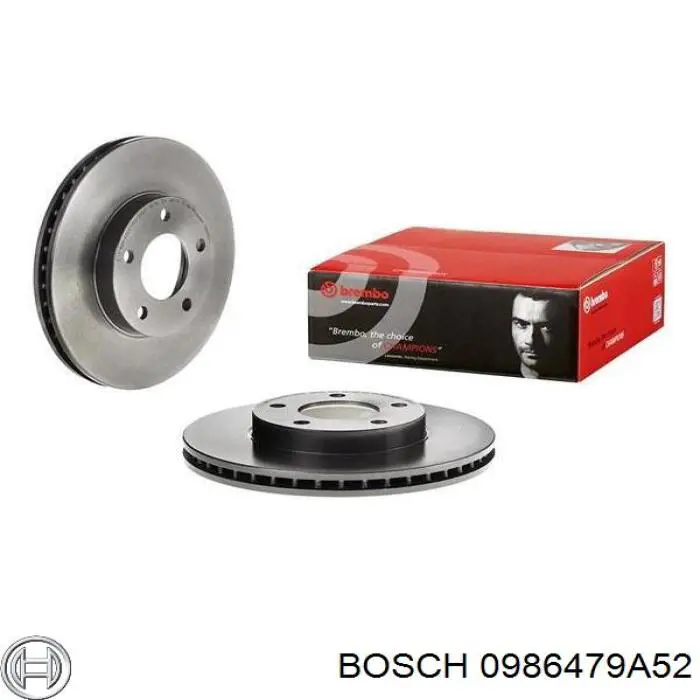 0 986 479 A52 Bosch freno de disco delantero