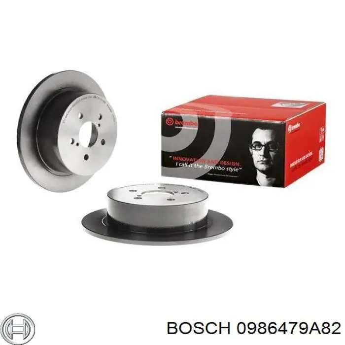 Comprar 0986479A82 Bosch Disco de freno trasero
