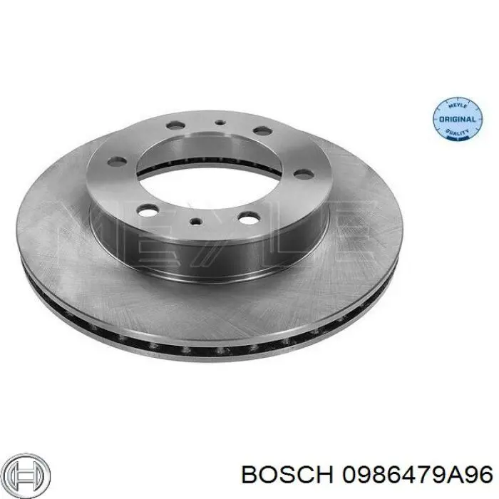 0986479A96 Bosch disco de freno delantero