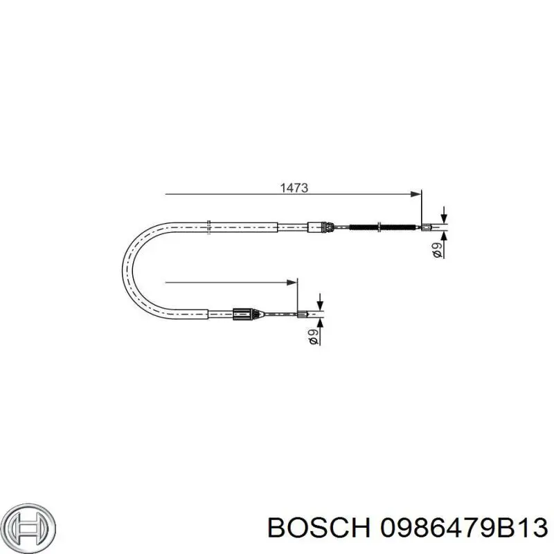 Disco de freno 0986479B13 Bosch
