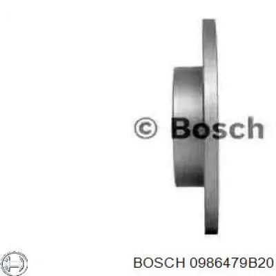 0986479B20 Bosch freno de disco delantero