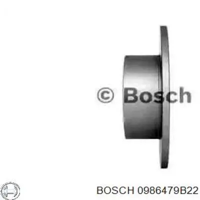 0986479B22 Bosch disco de freno trasero