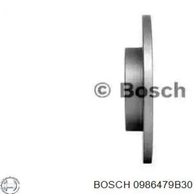 0986479B30 Bosch disco de freno delantero