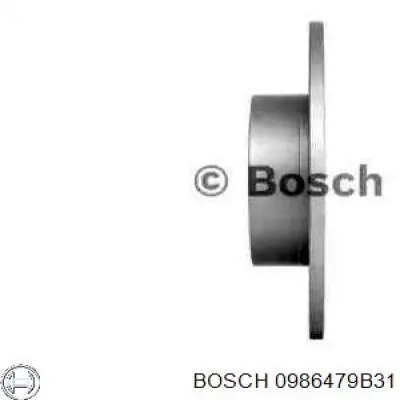 0 986 479 B31 Bosch disco de freno trasero