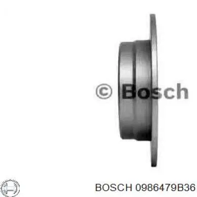 0 986 479 B36 Bosch disco de freno trasero