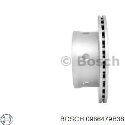 0 986 479 B38 Bosch disco de freno trasero