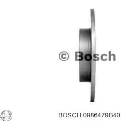 0986479B40 Bosch disco de freno trasero