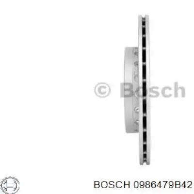 0986479B42 Bosch disco de freno delantero