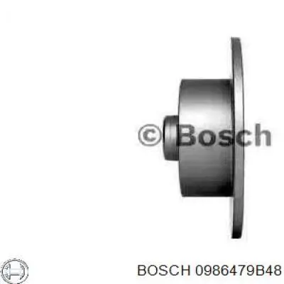 0 986 479 B48 Bosch disco de freno trasero