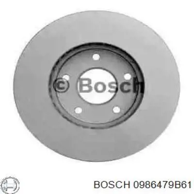 0986479B61 Bosch disco de freno delantero